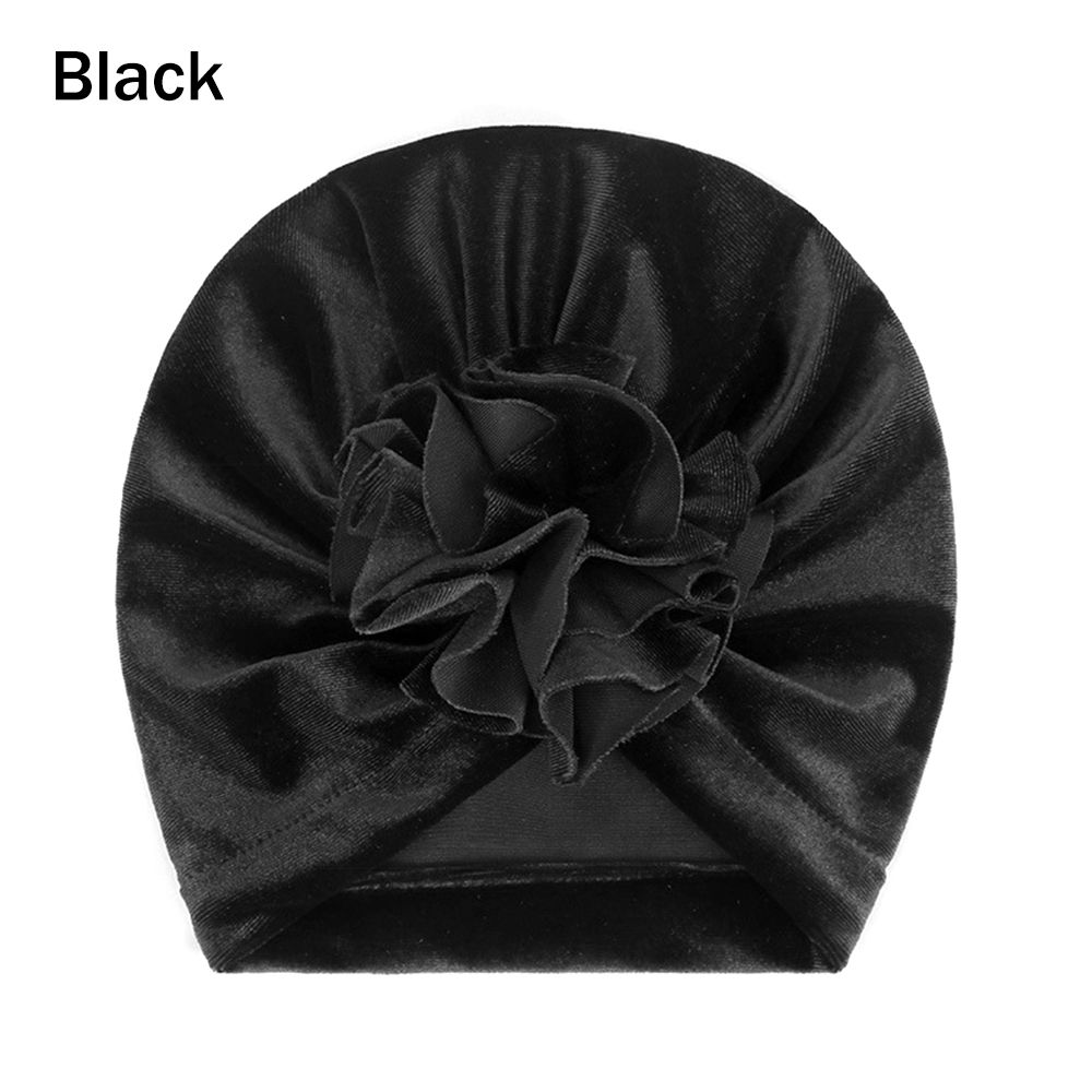 Детские эластичные головные уборы с узлом, детские бархатные тюрбаны, детские повязки на голову, теплая шапочка-бини