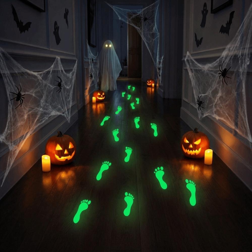 Waterproof 2D Flat Footprint Sticker Removable Floor Wall Stickers Bedroom