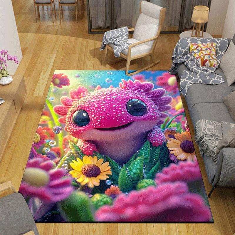 1pc Cute baby fish Design Area Rug - Soft, Anti-Slip, and Durable Gaming Room Decor for Bedroom