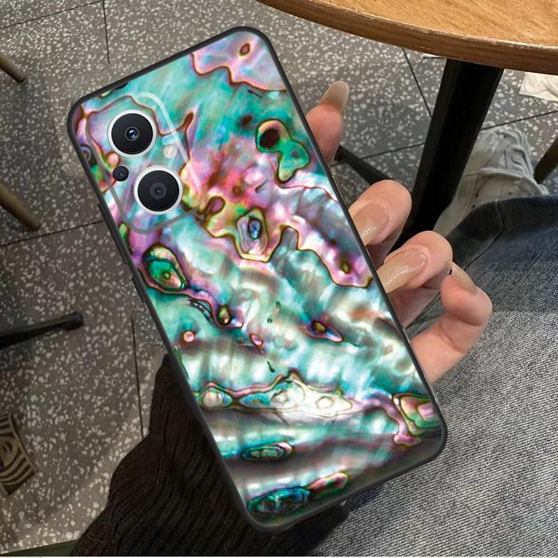 Чехол для OPPO Reno 14F 13F 12F 11F 10 11 12 13 14 Pro 7 8 Lite 8T OPPO Find X5 X6 X8 X9 Pro с раковиной абалона