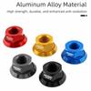 2pcs M9/M10/M10*3/8 Bicycle Hub Nut Aluminum Alloy Anti-rust Rear Axle Screw High Strength Anodizing Bike Accessories Cycling