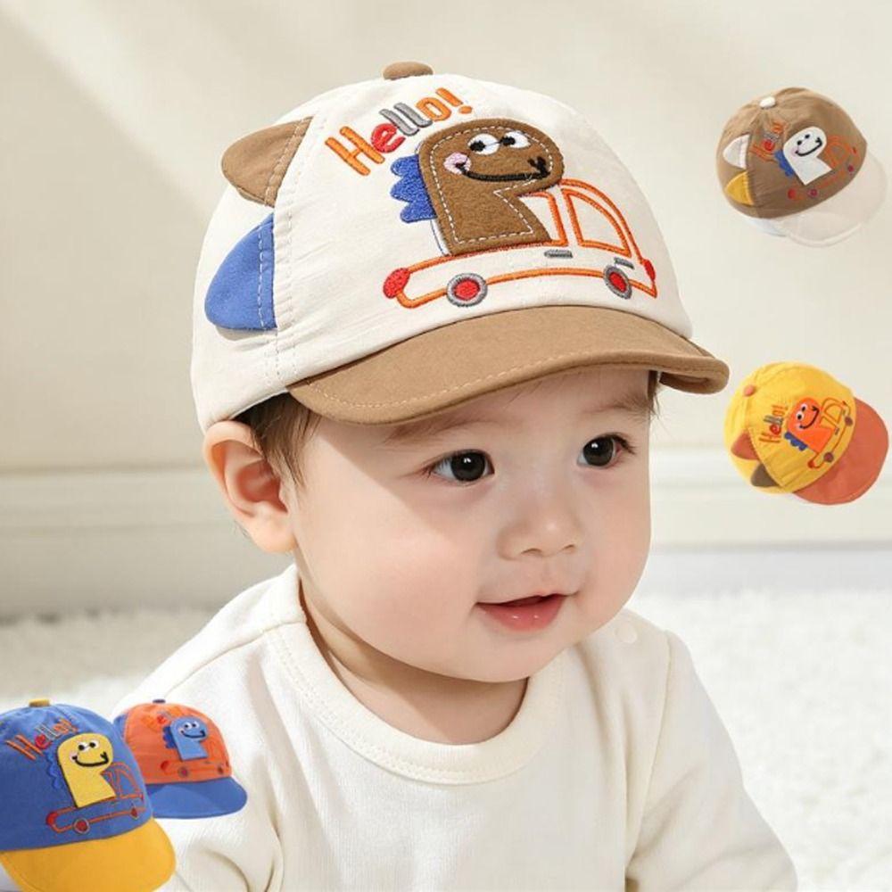 Embroidery Boys' Baseball Cap Soft Brim Children Cap Cute Toddler Sun Hat  Children