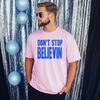 Dont Stop Believin T-Shirt Personalised Hen Stag Womens Fancy Dress Weekend 80s