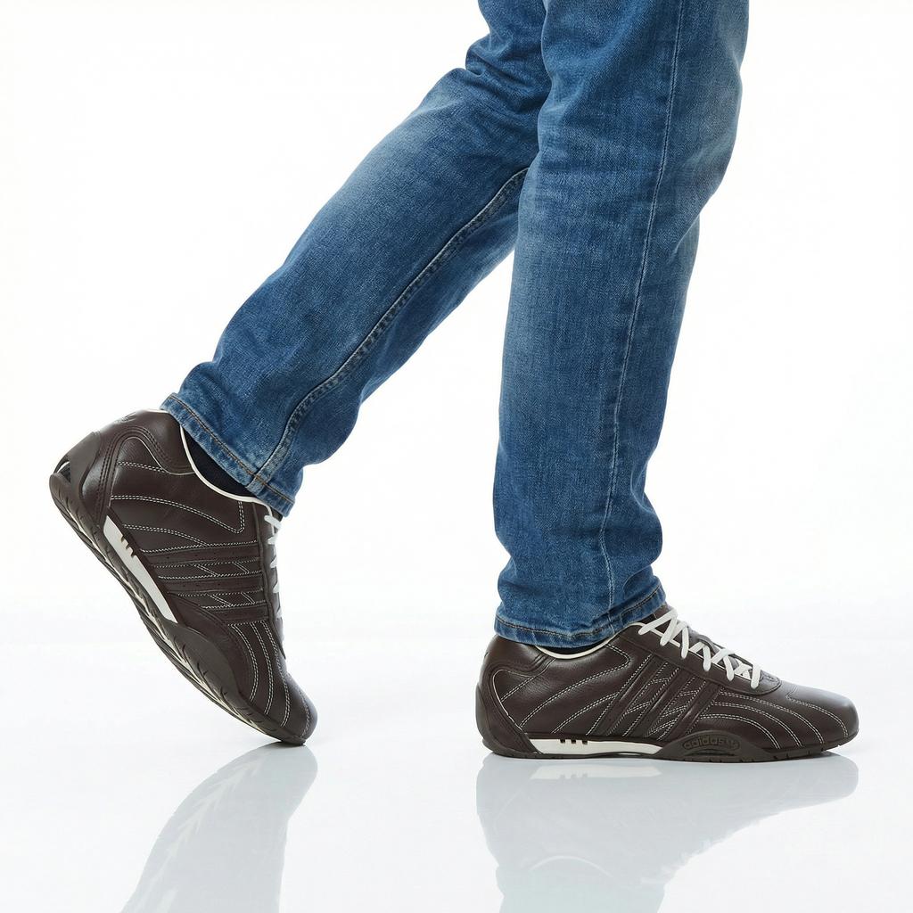 adidas Оригинальные кроссовки Adi Racer Lo Lux - мужские кожаные коричневые JS1556 ORIGINAL