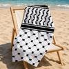 Art Hattah Keffiyeh Kufiya Towel Towel Soft Pool Gift For Travel Gym Shower Camping Quick Dry Sports Large Beach Towels