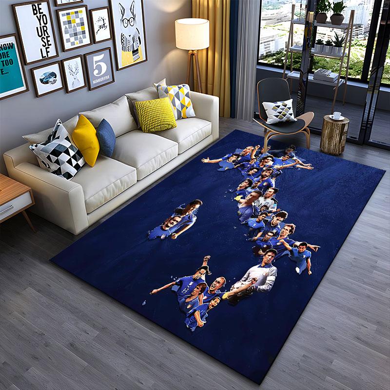 Italian Football Legends Map suitable as a non-slip mat for the living room or bedroom sofa