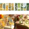 5 Pcs Bronzing Bookmarks PVC Bookmarks Ancient Style Page Marker Waterproof Book Markers Reading Page Annotation Cards