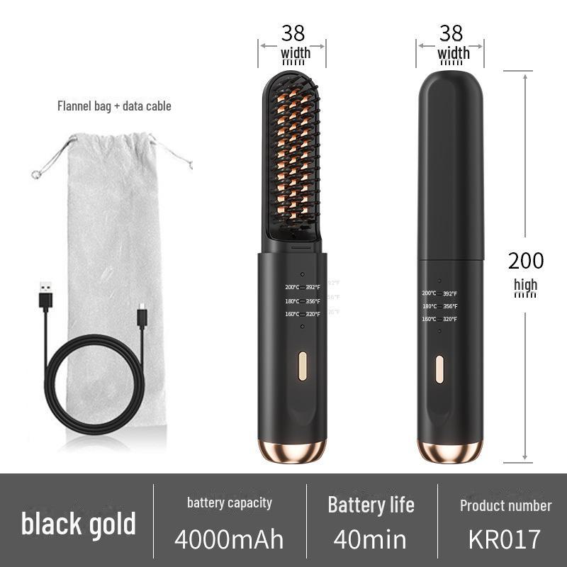 Беспроводной выпрямитель для волос двойного назначения для прямых и вьющихся волос с технологией отрицательных ионов