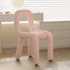 OEING Lamb Wool Backrest Leisure Chair