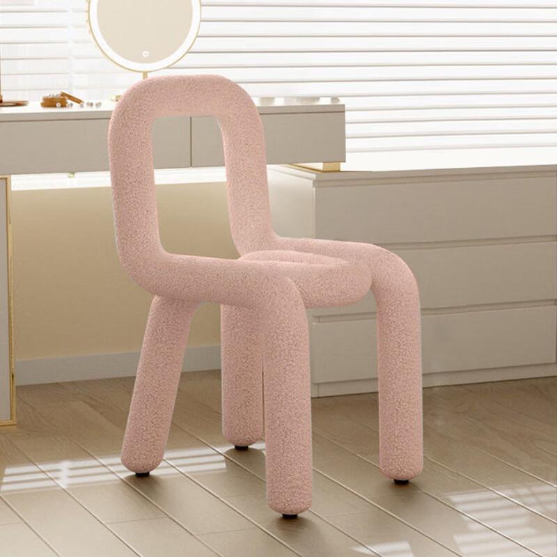 OEING Lamb Wool Backrest Leisure Chair