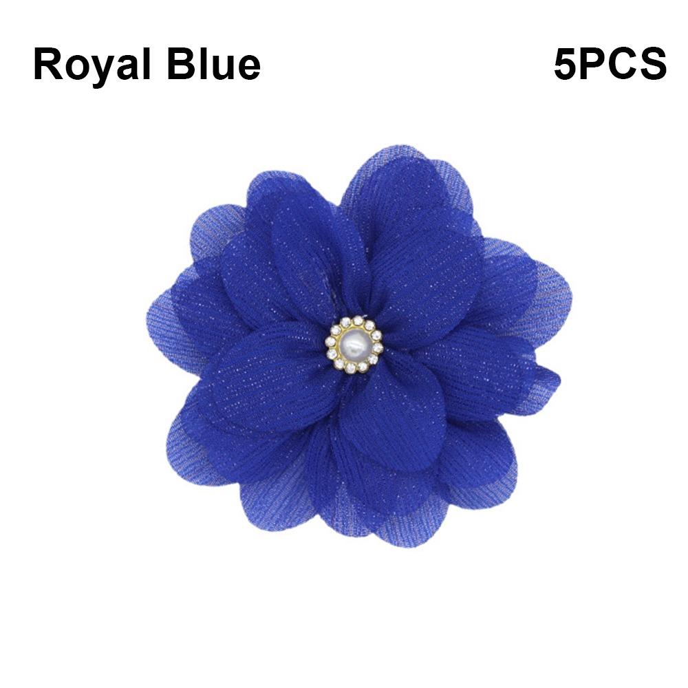 5PCS Cute Chiffon Chiffon Flower DIY Craft Embellishment Craft Supplies Versatile DIY Decoration Accessories Hairclips