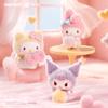 Sanrio Furry Little Baby Series Blind Box Cute Kuromi Mini Figurine Pochacco Cinnamoroll Desktop Scene Decoration Ornament Gift
