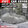 XL-XXL Universal Full Car Cover Waterproof Outdoor Rain UV Dust Proof Silvery Gray