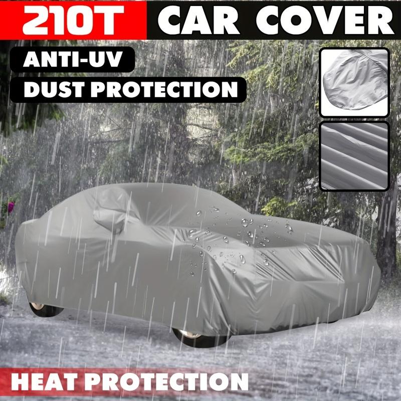 XL-XXL Universal Full Car Cover Waterproof Outdoor Rain UV Dust Proof Silvery Gray