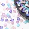 10pcs Acrylic Imitation Shell Hydrangea Petals Flower Pendant Charm Beads For Jewelry Making