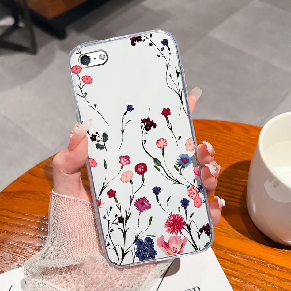 Для iPhone 4 5 5S 6 Plus Чехол для телефона Чернильная живопись Мягкая прозрачная силиконовая задняя крышка Для Apple iphone4 iphone5 5 S iphone6 6+ Funda