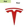 Автомобильная наклейка Tesla Металлическая Покрываемая Передняя эмблема логотипа Наклейка для Tesla Model 3 Mode Y Задний багажник Значок Углеродное волокно Наклейка Внешний