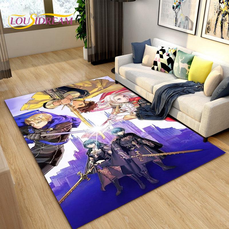 Коврик для игровой зоны Fire Emblem Series, ковер для гостиной, спальни, дивана, дверного коврика, детский игровой нескользящий коврик
