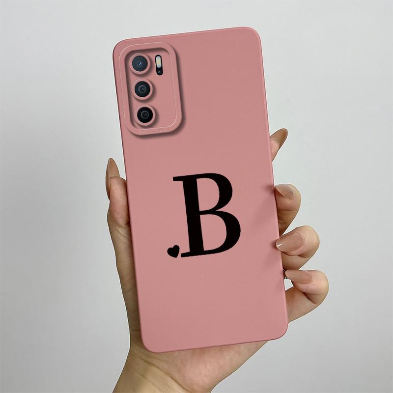 Чехол для телефона OPPO A54s Чехол oppo A16 A16S CPH2269 CPH2271 Милые буквы Квадратный Жидкий силикон Мягкий Ударопрочный Задняя крышка Funda