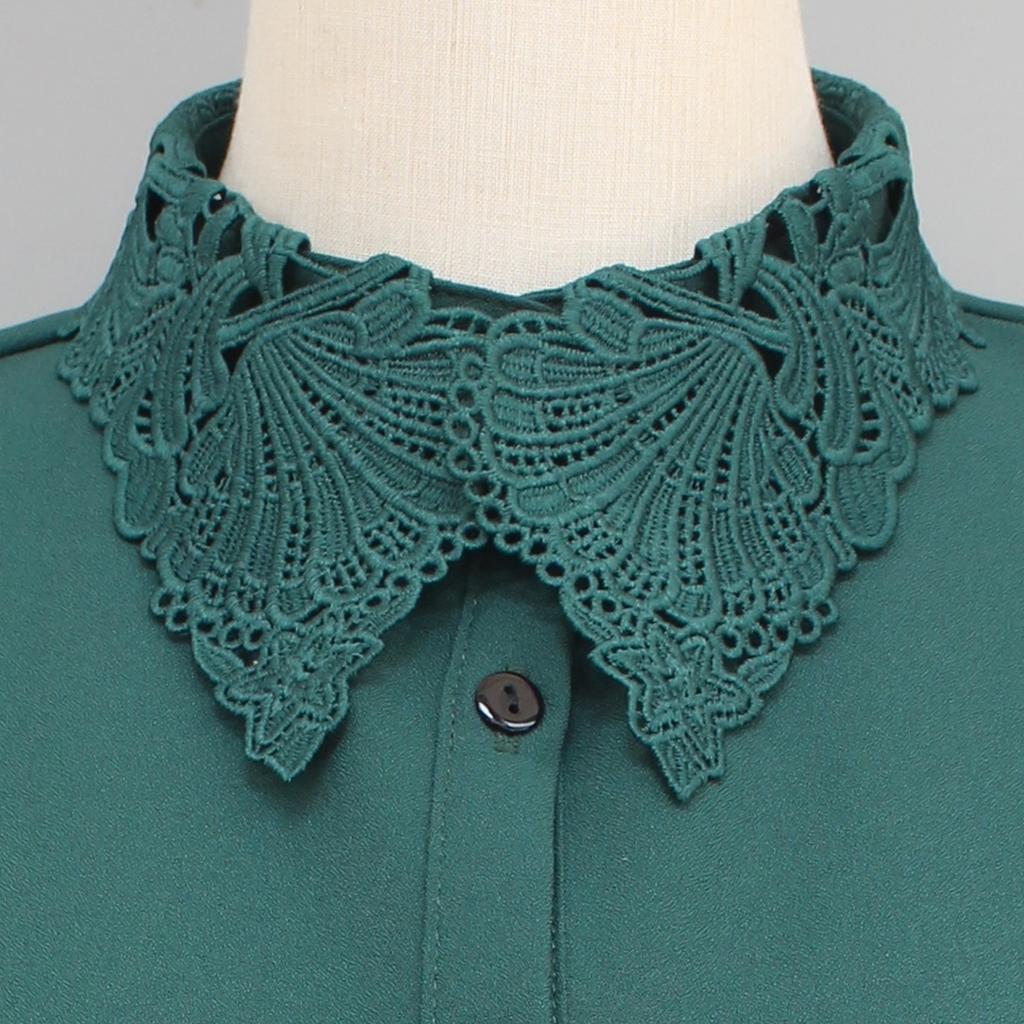 1 Piece of Chiffon Hollow-out Fake Collar for Women, a Versatile Accessory To Match with Sweaters, Inner Wears, Base Shirts, Etc