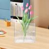 Clear Book Vase Water Planting Flowers Hydroponic Plants Vase Aesthetic Living Room Bedroom Home Office Decoration Book Lovers Gifts