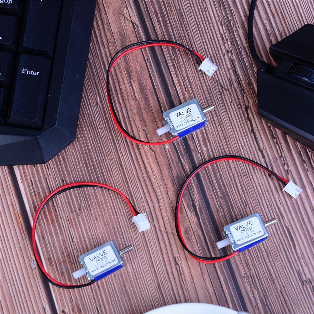 Электромагнитный клапан постоянного тока 6/12/24 В Н/З нормально закрытый мини для газового воздушного клапана