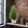 Искусственное зеленое растение, штекер для земли, подходит для рождественского украшения крыльца, для улицы и помещения