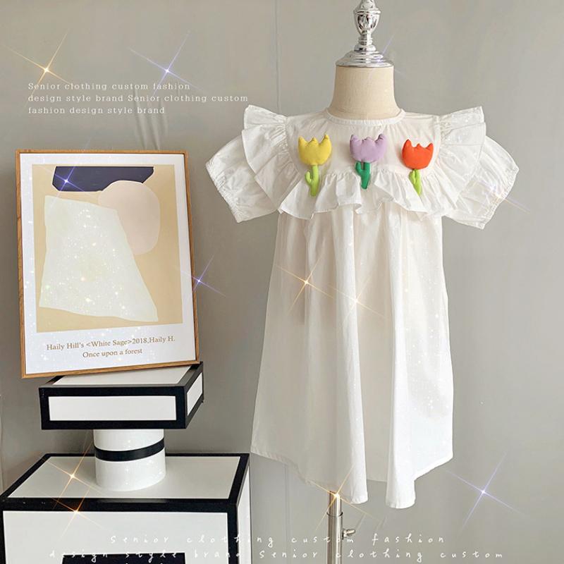 Платье для девочек, детское платье, темпераментное летнее платье принцессы