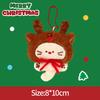 Christmas Decorations Christmas Keychains Handmade Crochet Santa Claus Elk Bag Pendant Keychains Accessories  New Year Gifts