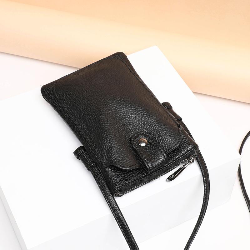New Fashion Trendy Bag Women's Temperament Crossbody Bag Versatile Mini One-shoulder Genuine Leather Women's Bag Mobile Phone Bag
