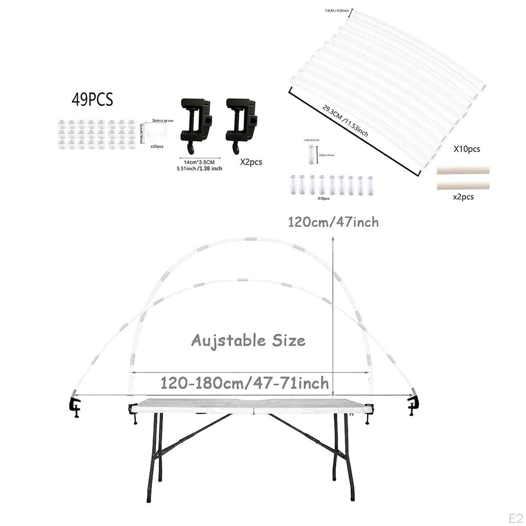 Настольная подставка для удочек с зажимами Верхняя арочная рама для вечеринки, дня рождения