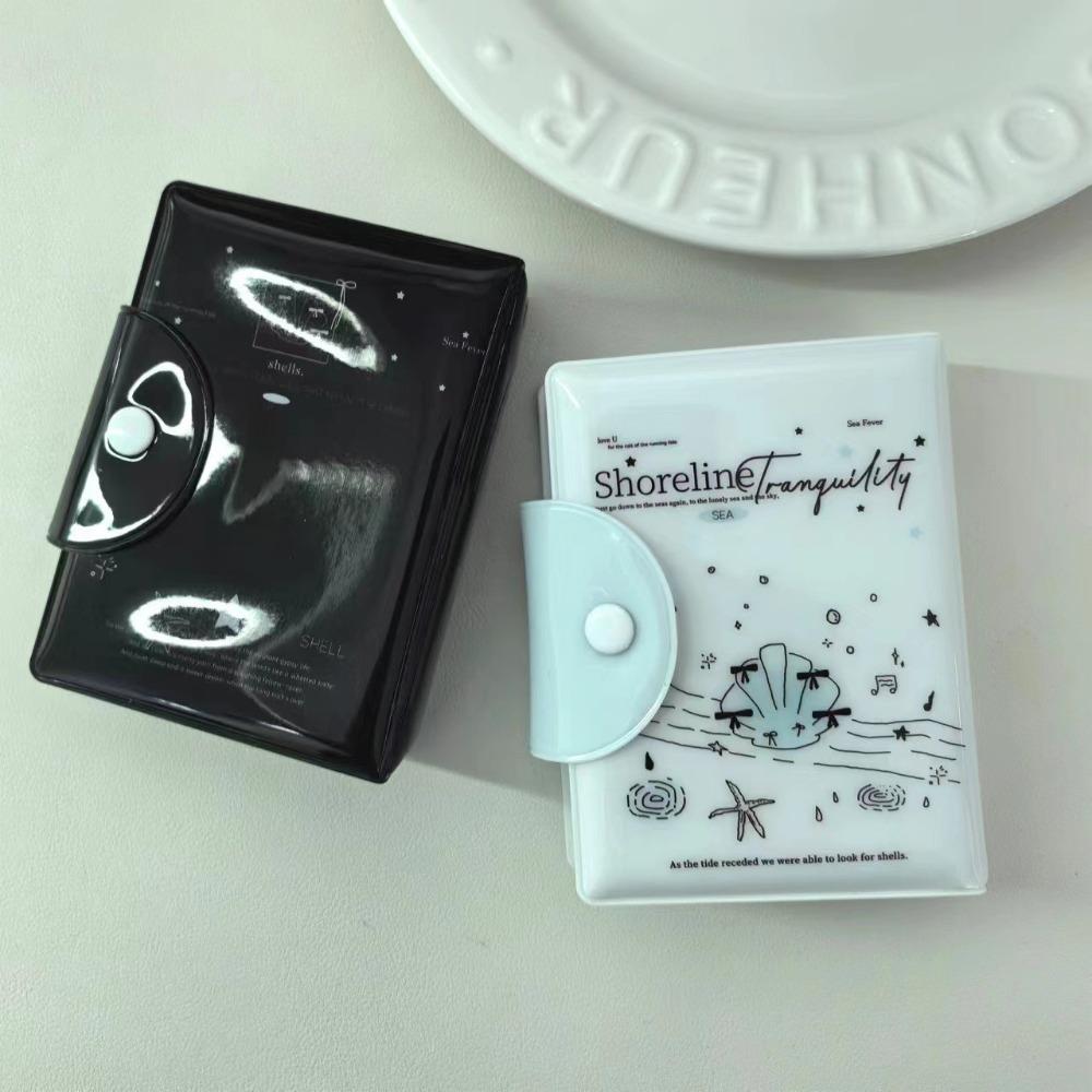 3 Inch Mini Love Card Album Shining Shell Series Idol Card Collect Book Collectible Card Album