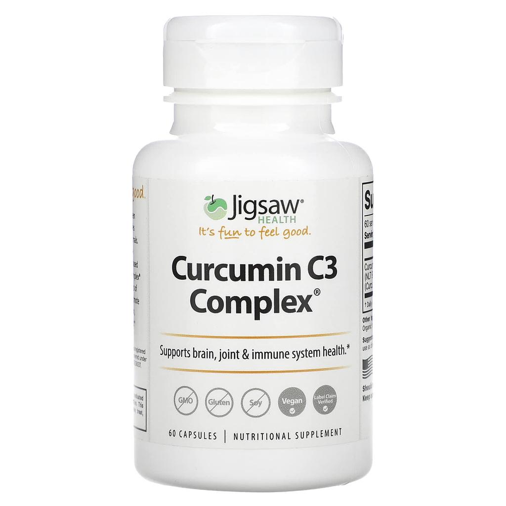 Jigsaw Health Curcumin C3 Complex, 60 Capsules
