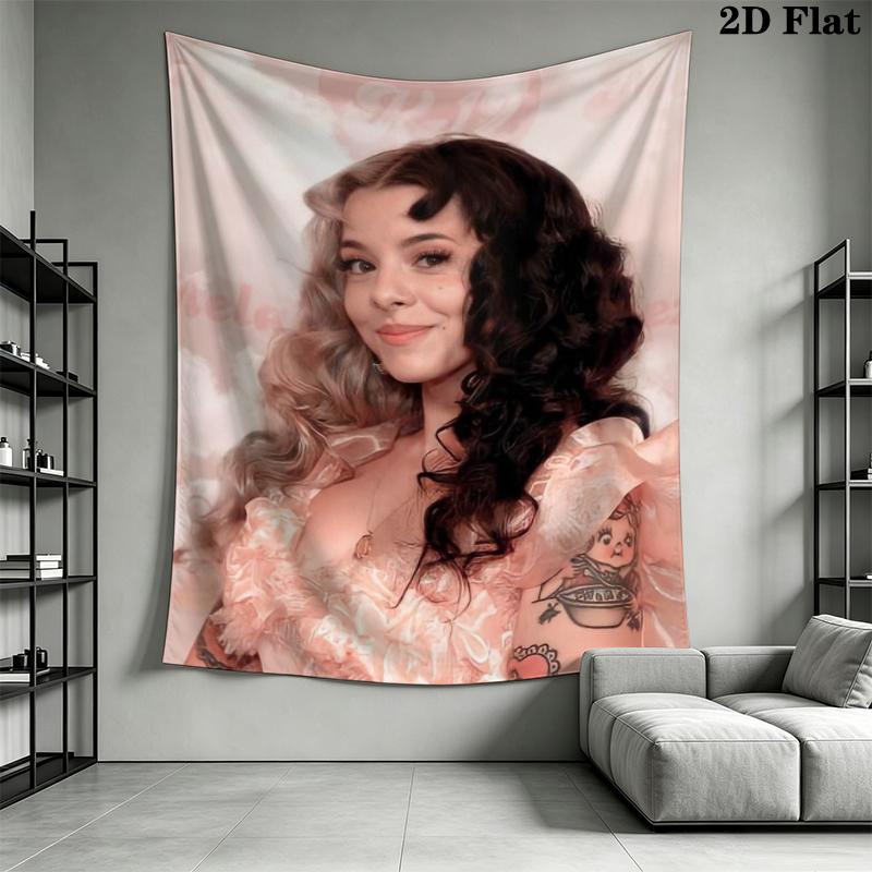 Melanie Martinez Wall Tapestry Aesthetic Wall Hanging Printed Fabric Blanket Decorative Tapestries for Bedroom Living Room Home Decor