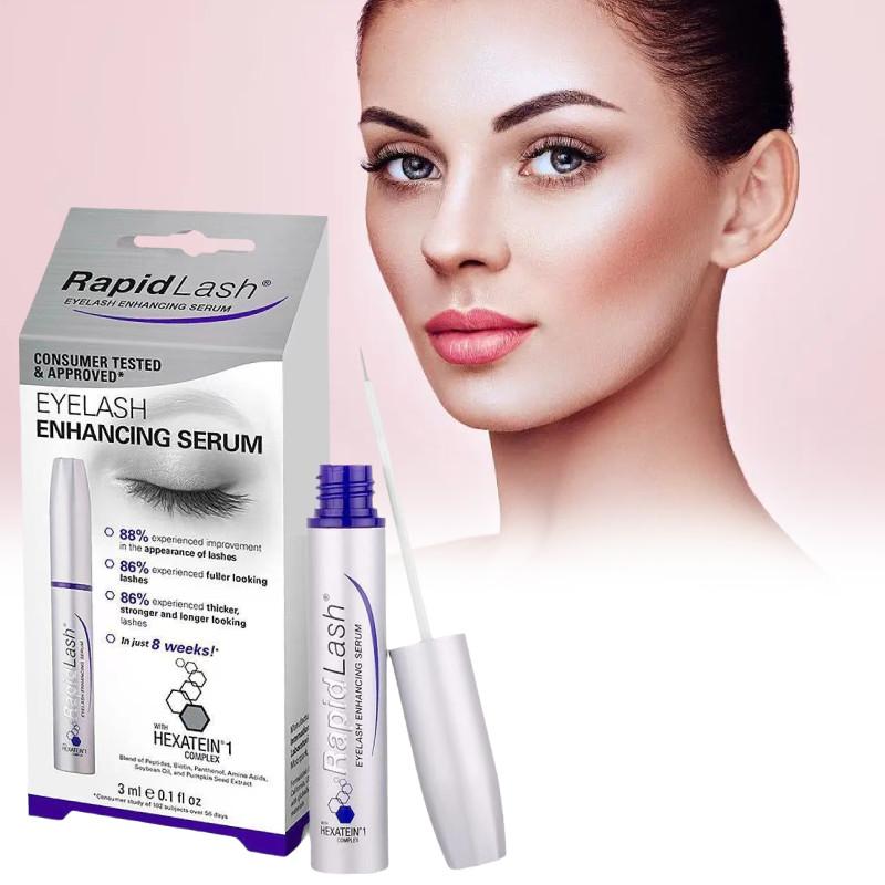 Сыворотка для ресниц Rapidlash 3 мл Роскошная серебристая формула для потрясающе длинных ресниц