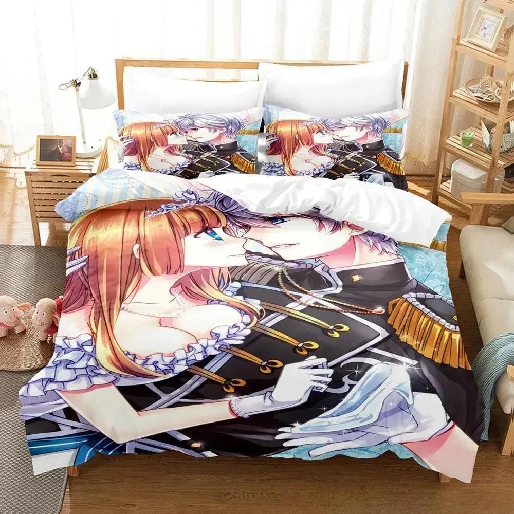 Набор постельного белья Ensemble Stars Односпальный Полуторный Двуспальный Евро King Size Комплект постельного белья для взрослых и детей Комплекты с пододеяльником 3D Аниме Комплект простыней
