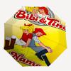 Custom Name Bibi Blocksberg Theme Automatic Umbrella, Lightweight & Portable, 8 Rib, Perfect for Outdoor Travel, Birthdays, Christmas, Gifts.