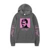 Худи Lil Peep – Унисекс Черная Флисовая Толстовка, Розовый Квадратный Портрет и Рукописный Текст на Рукаве, Уличная Одежда в Стиле Emo Rap