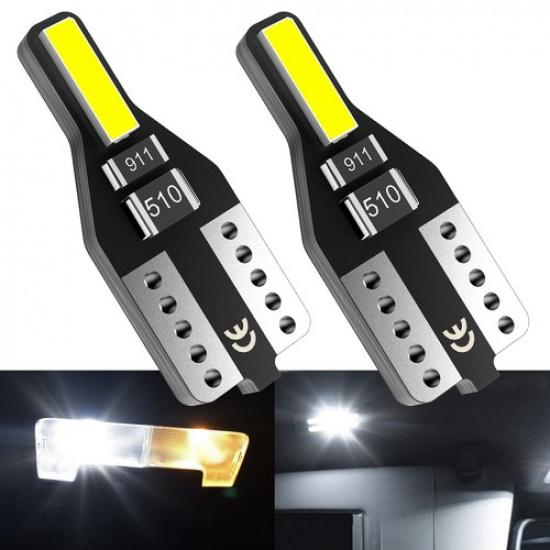 2/10X Interior LED Dome License Map Bulb Light T10 2825 168 194 CANBUS White