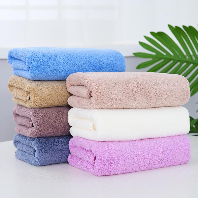 Быстросохнущее полотенце из кораллового флиса без ворса - Впитывающее полотенце для лица и волос, Идеально для домашнего использования или в качестве подарка