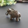 Elephant Brass Elephant Miniatures Brass Lucky Elephant Statue Portable   Desktop
