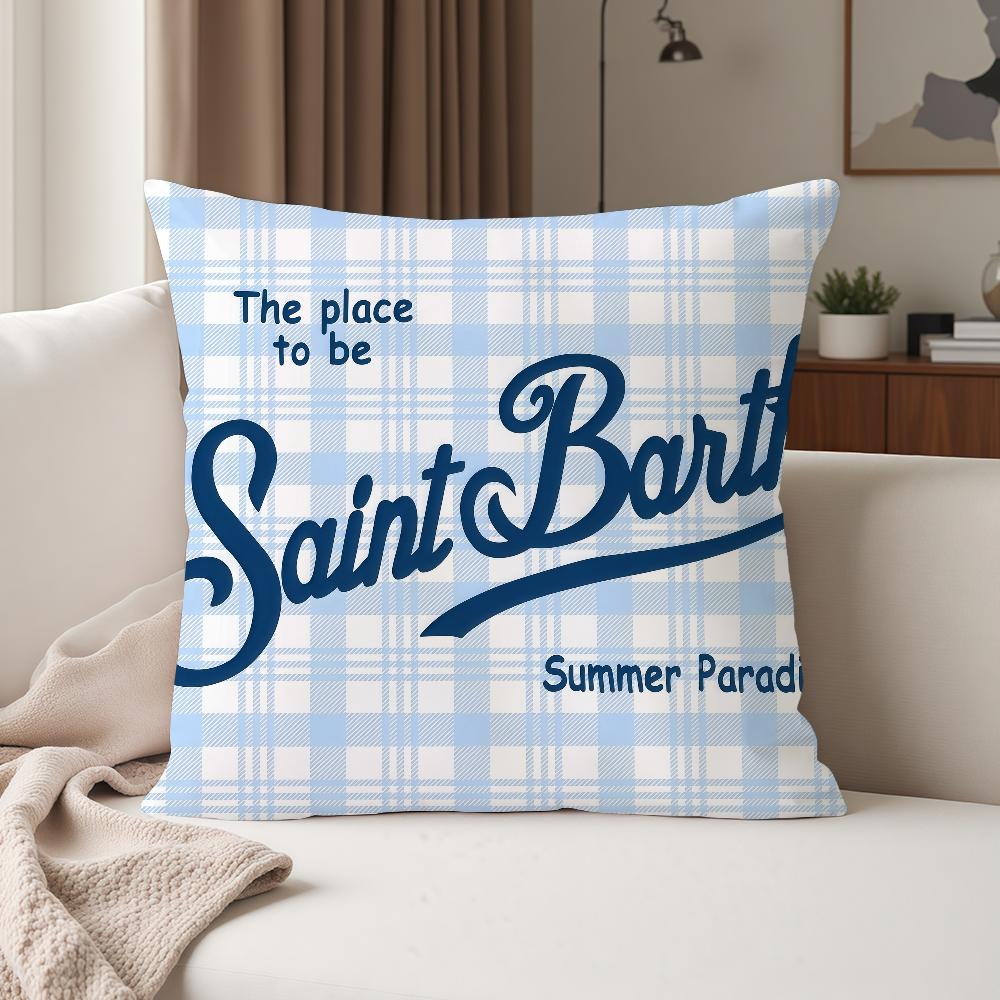 Fashion Prints S-saint B-barth Pillow Case Suitable For Bedrooms Living Rooms Cars Home Decoration