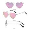 Vintage Metal Frame UV400 Protection Shades 90s Glasses Heart-Shaped Sunglasses Heart Sun Glasses