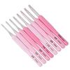 8Pcs Crochet Hook Kit 2.5-6mm Soft Handle Aluminum Alloy Hooks Set With 8 Sizes For DIY Crafts Knitting Crocheting Supplies