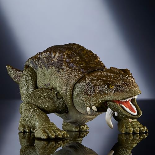 Mattel JURASSIC WORLD Hammond Collection Scutosaurus Children's Figure Dinosaur Toy Moving Large Total Length: Approx. 14cm Ages 8 and Up Green JDJ08