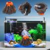 Practical Aquarium Resin Air Bubble Stone Ornament Decorations Volcano Shape Oxygen Pump