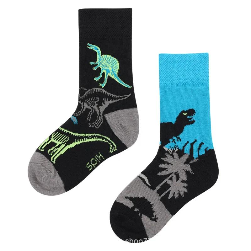 AB Новые детские носки в стиле родитель-ребенок для мальчиков и девочек, красочные, милые, мультяшные, модные, спортивные, детские, средней длины, хлопковые