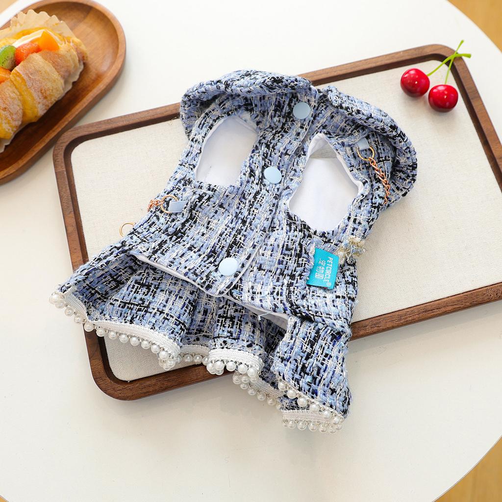 Pearl Puppy Costume Outfit For Small Dogs Chihuahua Yorkie Autumn Winter Pet Halloween Princess Clothing For Female Cat Animal