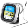 Digital Meat Thermometer With Touchscreen/Backlight-BBQ Grill Probe for Steak 8 Presets Timer/Magnetic Base