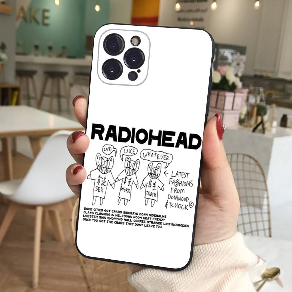 Чехол для телефона Rock-группы R-Radiohead для IPhone 17 Air 16 Pro Max 15 14 13 12 11 Mini Мягкая задняя крышка из ТПУ